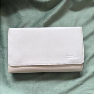 White Leather Derek Alexander Wallet